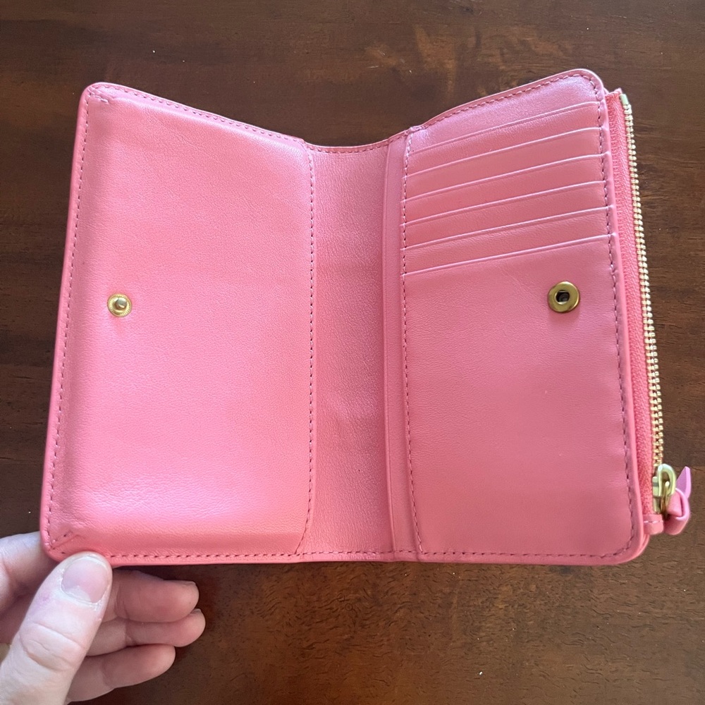 Tory Burch Pink Leather Wallet